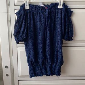 Off the shoulder lace top
